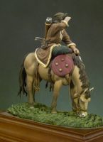 Hunne, Bogenschütze auf Pferd